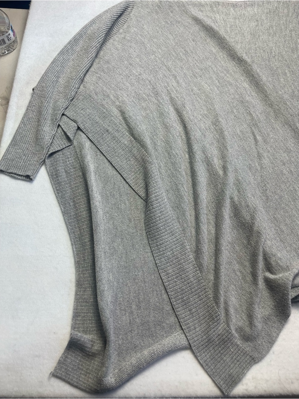 bebe Light Heather Gray Relaxed Knit Cocoon Top - Picture 5 of 10